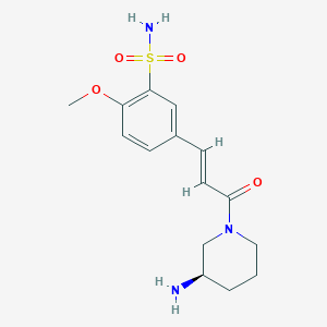 5-[(E)-3-[(3R)-3-aminopiperidin-1-yl]-3-oxoprop-1-enyl]-2-methoxybenzenesulfonamide