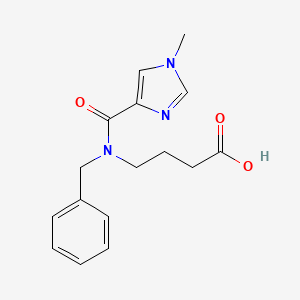 4-[Benzyl-(1-methylimidazole-4-carbonyl)amino]butanoic acid