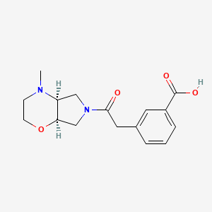 3-[2-[(4aS,7aR)-4-methyl-2,3,4a,5,7,7a-hexahydropyrrolo[3,4-b][1,4]oxazin-6-yl]-2-oxoethyl]benzoic acid