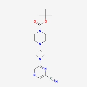 Tert-butyl 4-[1-(6-cyanopyrazin-2-yl)azetidin-3-yl]piperazine-1-carboxylate