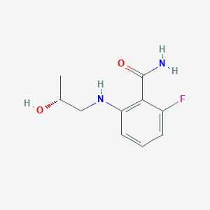 2-fluoro-6-[[(2R)-2-hydroxypropyl]amino]benzamide