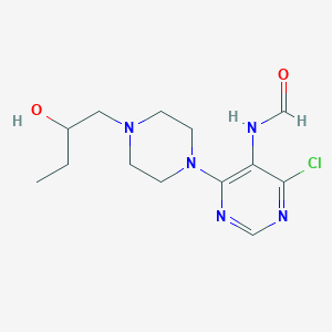 N-[4-chloro-6-[4-(2-hydroxybutyl)piperazin-1-yl]pyrimidin-5-yl]formamide