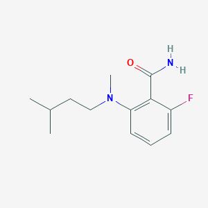 2-Fluoro-6-[methyl(3-methylbutyl)amino]benzamide