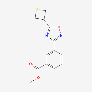 Methyl 3-[5-(thietan-3-yl)-1,2,4-oxadiazol-3-yl]benzoate