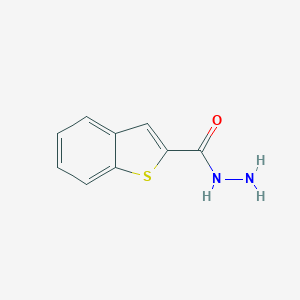 molecular formula C9H8N2OS B069902 1-Benzothiophene-2-carbohydrazide CAS No. 175135-07-6
