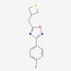 3-(4-Fluorophenyl)-5-(thietan-3-ylmethyl)-1,2,4-oxadiazole