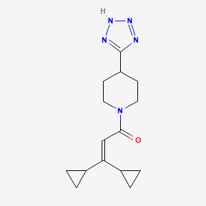 3,3-dicyclopropyl-1-[4-(2H-tetrazol-5-yl)piperidin-1-yl]prop-2-en-1-one