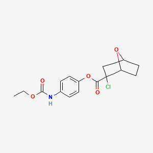 [4-(Ethoxycarbonylamino)phenyl] 2-chloro-7-oxabicyclo[2.2.1]heptane-2-carboxylate