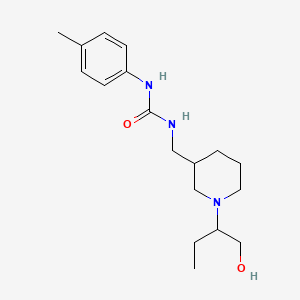 1-[[1-(1-Hydroxybutan-2-yl)piperidin-3-yl]methyl]-3-(4-methylphenyl)urea