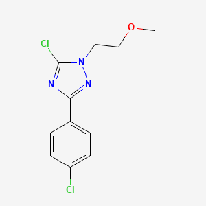 5-Chloro-3-(4-chlorophenyl)-1-(2-methoxyethyl)-1,2,4-triazole