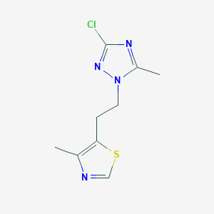 5-[2-(3-Chloro-5-methyl-1,2,4-triazol-1-yl)ethyl]-4-methyl-1,3-thiazole