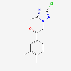 2-(3-Chloro-5-methyl-1,2,4-triazol-1-yl)-1-(3,4-dimethylphenyl)ethanone