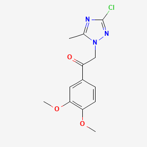 2-(3-Chloro-5-methyl-1,2,4-triazol-1-yl)-1-(3,4-dimethoxyphenyl)ethanone