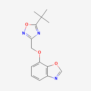 7-[(5-Tert-butyl-1,2,4-oxadiazol-3-yl)methoxy]-1,3-benzoxazole