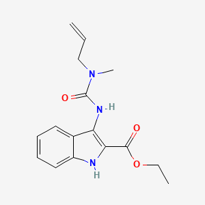 ethyl 3-[[methyl(prop-2-enyl)carbamoyl]amino]-1H-indole-2-carboxylate