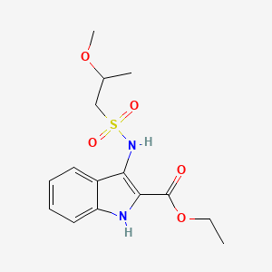 ethyl 3-(2-methoxypropylsulfonylamino)-1H-indole-2-carboxylate