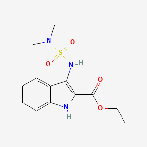 ethyl 3-(dimethylsulfamoylamino)-1H-indole-2-carboxylate