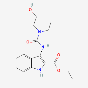 ethyl 3-[[ethyl(2-hydroxyethyl)carbamoyl]amino]-1H-indole-2-carboxylate