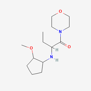 2-[(2-Methoxycyclopentyl)amino]-1-morpholin-4-ylbutan-1-one