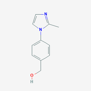molecular formula C11H12N2O B069914 [4-(2-Methylimidazol-1-yl)phenyl]methanol CAS No. 167758-58-9