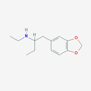 molecular formula C13H19NO2 B069917 1,3-苯二氧杂环氧基-N-乙基丁胺 CAS No. 167394-39-0