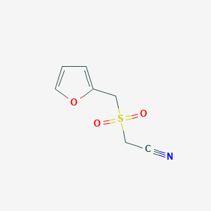 molecular formula C7H7NO3S B069919 2-[(2-Furylmethyl)sulfonyl]acetonitrile CAS No. 175202-36-5