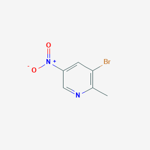 molecular formula C6H5BrN2O2 B069926 3-Bromo-2-methyl-5-nitropyridine CAS No. 186593-42-0