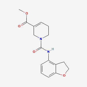 molecular formula C16H18N2O4 B6993280 methyl 1-(2,3-dihydro-1-benzofuran-4-ylcarbamoyl)-3,6-dihydro-2H-pyridine-5-carboxylate 