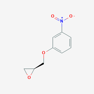 molecular formula C9H9NO4 B069933 (S)-2-((3-Nitrophenoxy)methyl)oxirane CAS No. 171721-34-9