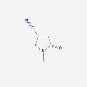 molecular formula C6H8N2O B069940 1-Methyl-5-oxopyrrolidine-3-carbonitrile CAS No. 172261-37-9