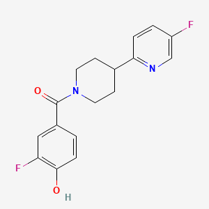 (3-Fluoro-4-hydroxyphenyl)-[4-(5-fluoropyridin-2-yl)piperidin-1-yl]methanone