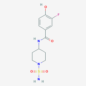 3-fluoro-4-hydroxy-N-(1-sulfamoylpiperidin-4-yl)benzamide