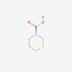 molecular formula C6H10O2S B069946 (R)-tetrahydro-2H-thiopyran-3-carboxylic acid CAS No. 161511-61-1