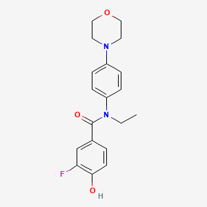 N-ethyl-3-fluoro-4-hydroxy-N-(4-morpholin-4-ylphenyl)benzamide