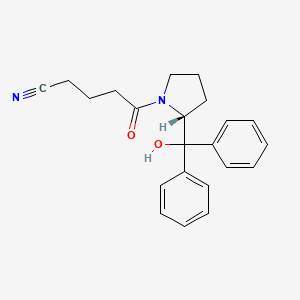 5-[(2R)-2-[hydroxy(diphenyl)methyl]pyrrolidin-1-yl]-5-oxopentanenitrile