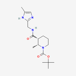 tert-butyl (2R,3R)-2-methyl-3-[(5-methyl-1H-imidazol-2-yl)methylcarbamoyl]piperidine-1-carboxylate