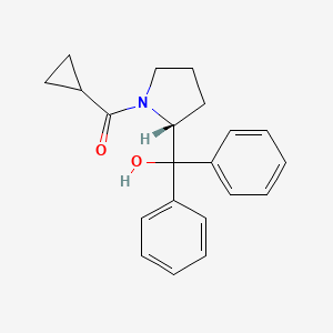 cyclopropyl-[(2R)-2-[hydroxy(diphenyl)methyl]pyrrolidin-1-yl]methanone