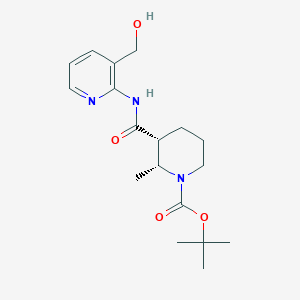 tert-butyl (2R,3R)-3-[[3-(hydroxymethyl)pyridin-2-yl]carbamoyl]-2-methylpiperidine-1-carboxylate