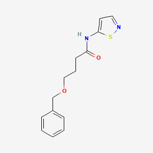 4-phenylmethoxy-N-(1,2-thiazol-5-yl)butanamide