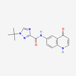 1-tert-butyl-N-(4-oxo-1H-quinolin-6-yl)-1,2,4-triazole-3-carboxamide