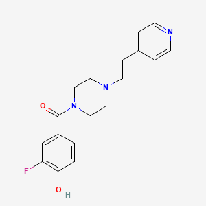 (3-Fluoro-4-hydroxyphenyl)-[4-(2-pyridin-4-ylethyl)piperazin-1-yl]methanone