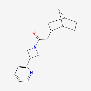 2-(2-Bicyclo[2.2.1]heptanyl)-1-(3-pyridin-2-ylazetidin-1-yl)ethanone