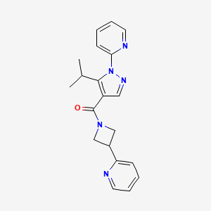 (5-Propan-2-yl-1-pyridin-2-ylpyrazol-4-yl)-(3-pyridin-2-ylazetidin-1-yl)methanone