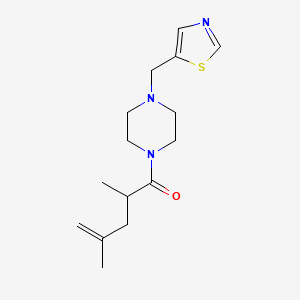 2,4-Dimethyl-1-[4-(1,3-thiazol-5-ylmethyl)piperazin-1-yl]pent-4-en-1-one