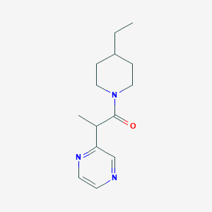 1-(4-Ethylpiperidin-1-yl)-2-pyrazin-2-ylpropan-1-one