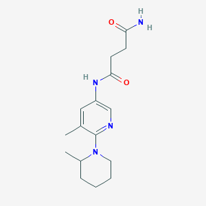 N'-[5-methyl-6-(2-methylpiperidin-1-yl)pyridin-3-yl]butanediamide