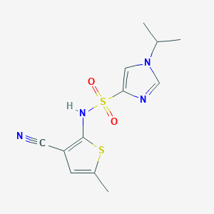 N-(3-cyano-5-methylthiophen-2-yl)-1-propan-2-ylimidazole-4-sulfonamide