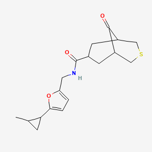 N-[[5-(2-methylcyclopropyl)furan-2-yl]methyl]-9-oxo-3-thiabicyclo[3.3.1]nonane-7-carboxamide