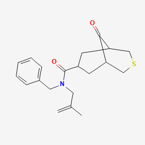 N-benzyl-N-(2-methylprop-2-enyl)-9-oxo-3-thiabicyclo[3.3.1]nonane-7-carboxamide