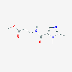 Methyl 3-[(2,3-dimethylimidazole-4-carbonyl)amino]propanoate